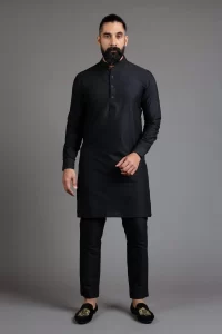 Black Kurta For Men