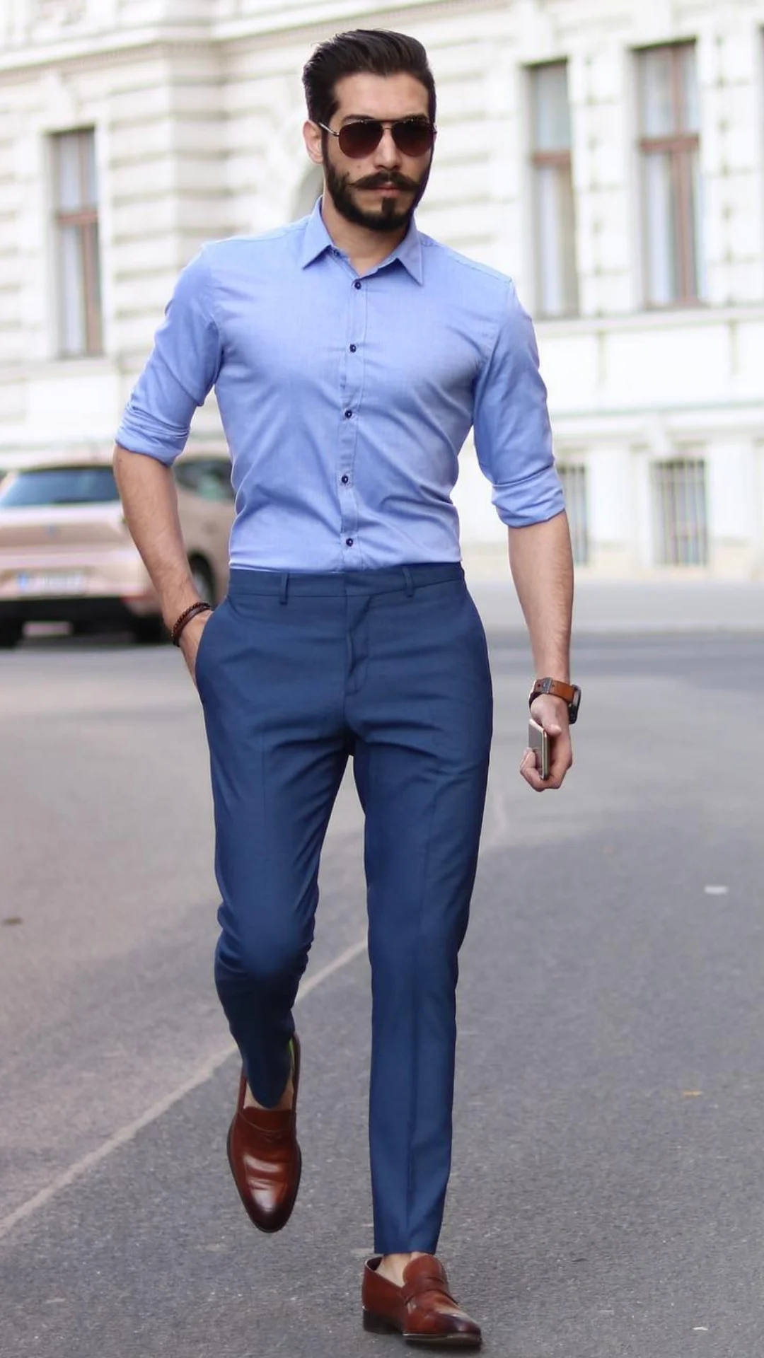 10 Stylish Blue Shirt Combinations Every Man Should Try